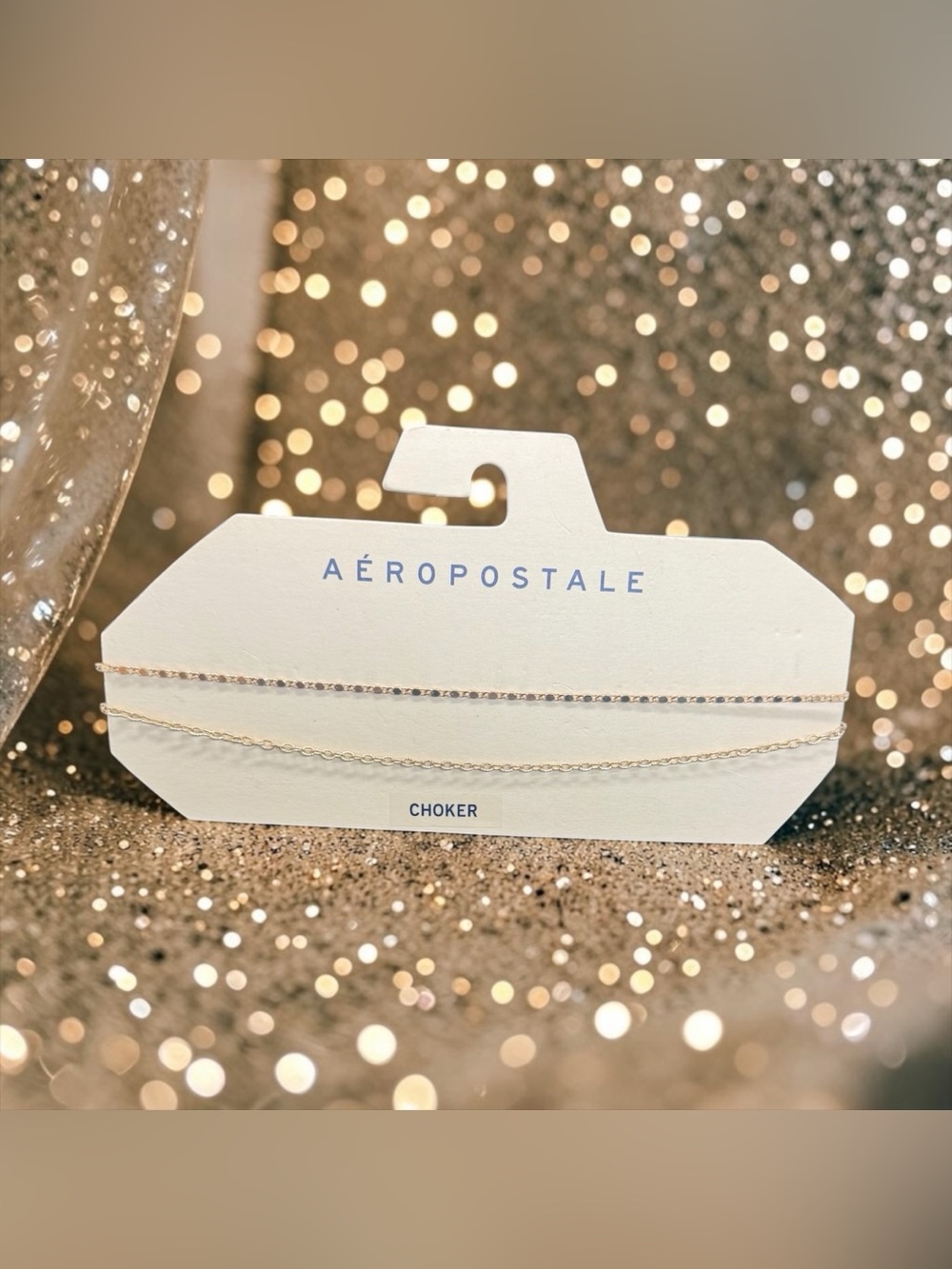 🏷️‼️5/$25🏷️‼️💛AEROPOSTALE Gold-Tone Double-Layer Choker/NWT